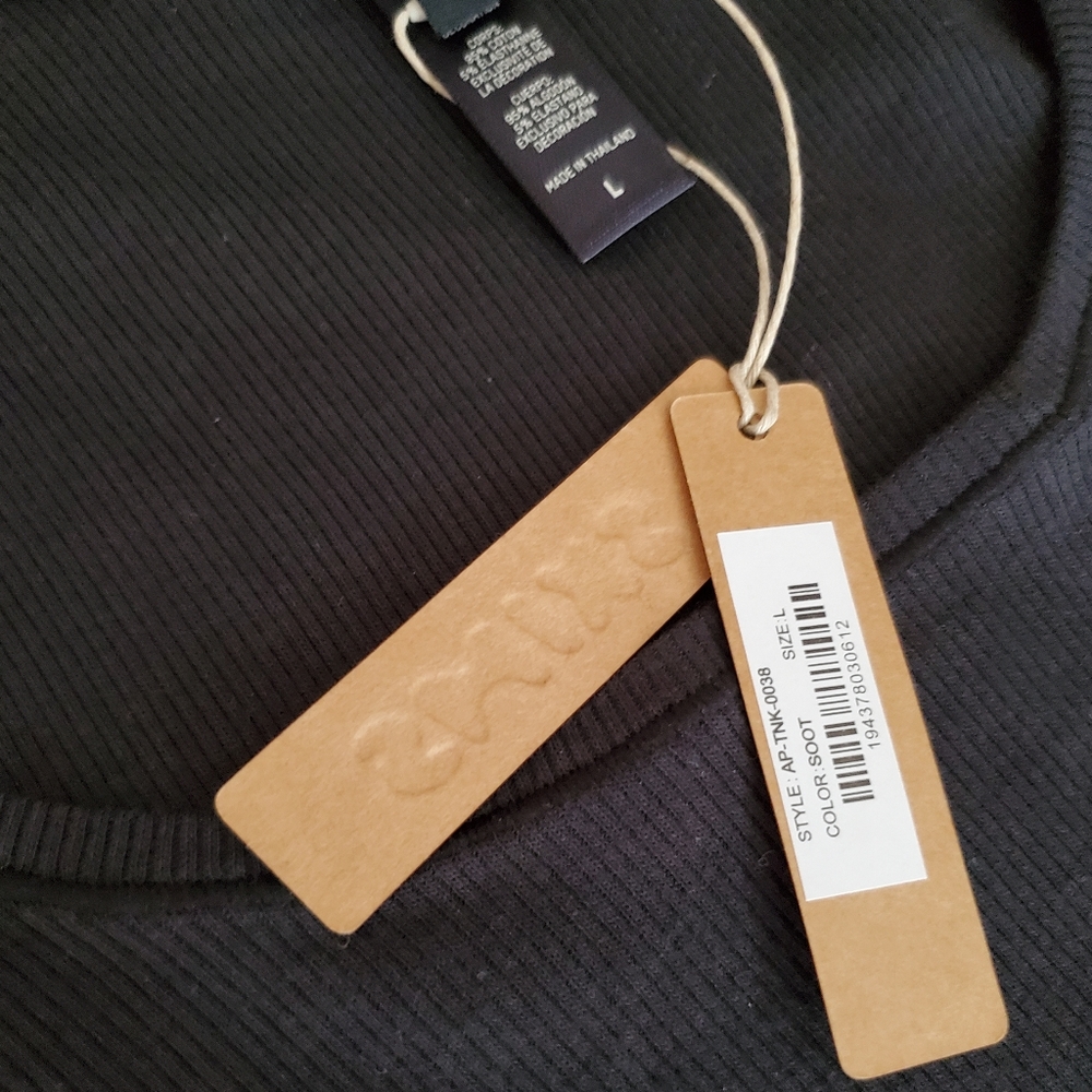 Skims Cotton Rib Tank - onyx black - Picture 8 of 9